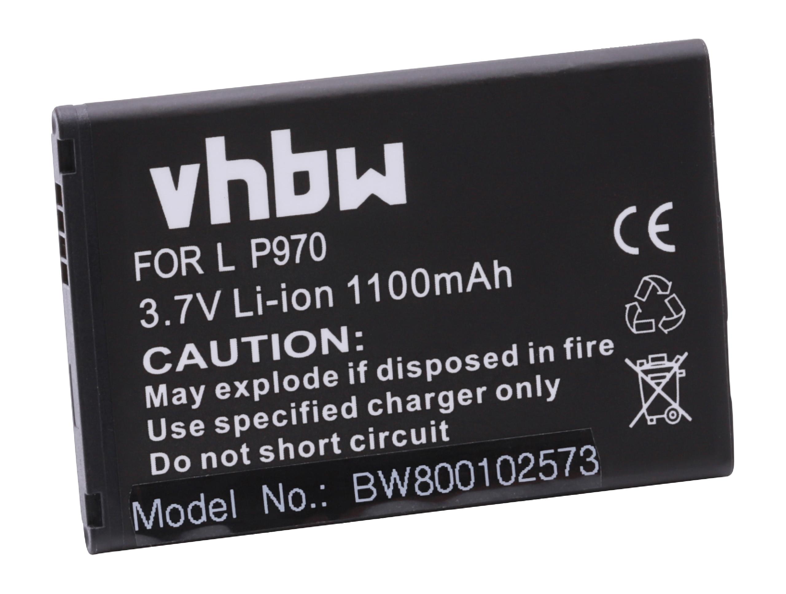 Vhbw 1x Batterie remplacement pour LG BL44JN pour téléphone portable