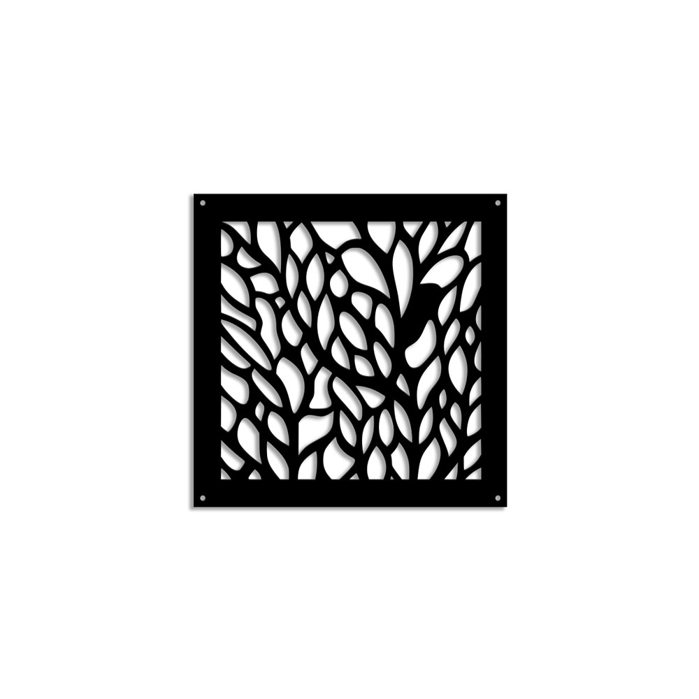 CODIUM - Perforowany panel PVC - 48X48 CM Czarny parasol przeciwsłoneczny