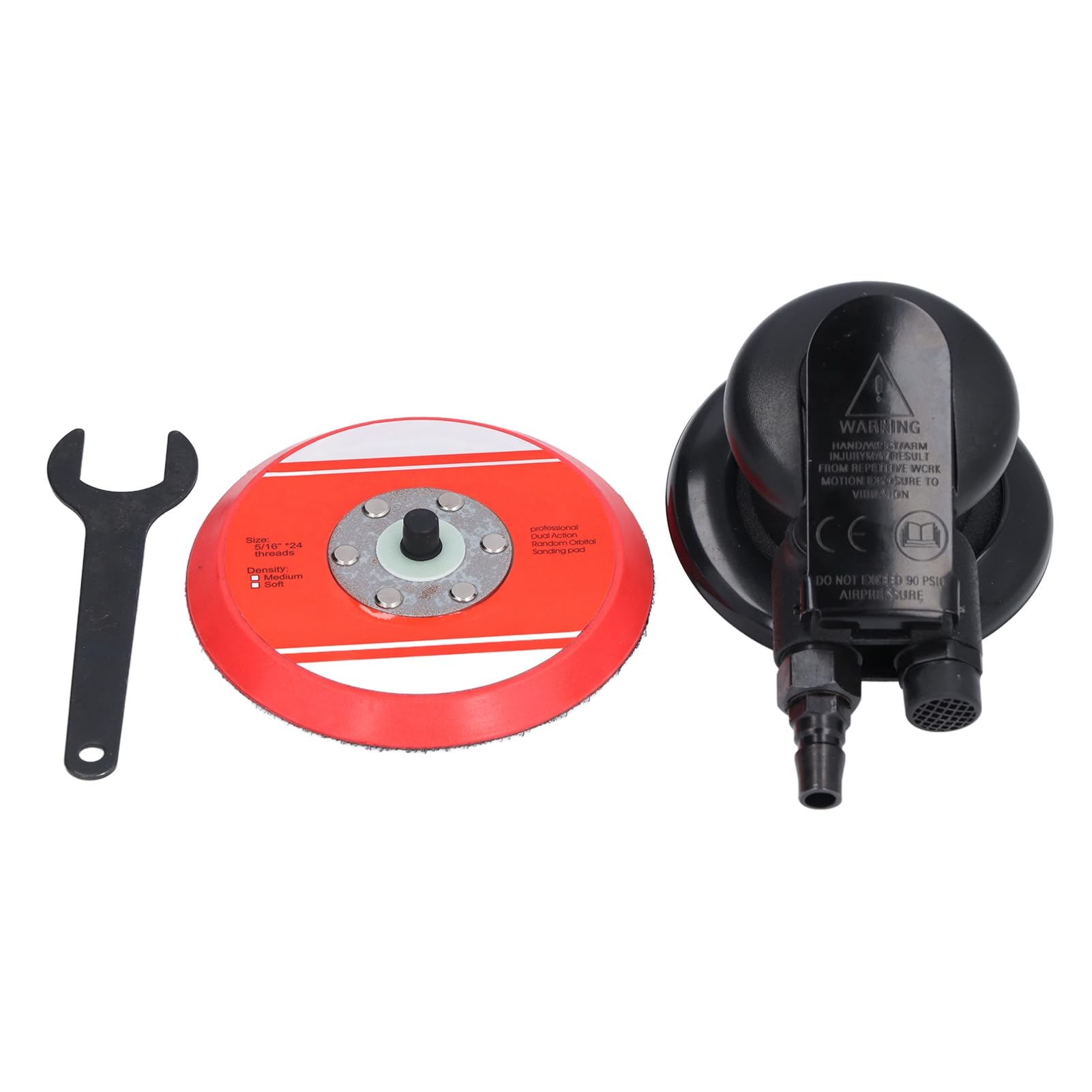Lixadeira orbital, lixadeira pneumática, lixadeira para carro, madeira e metal - 5