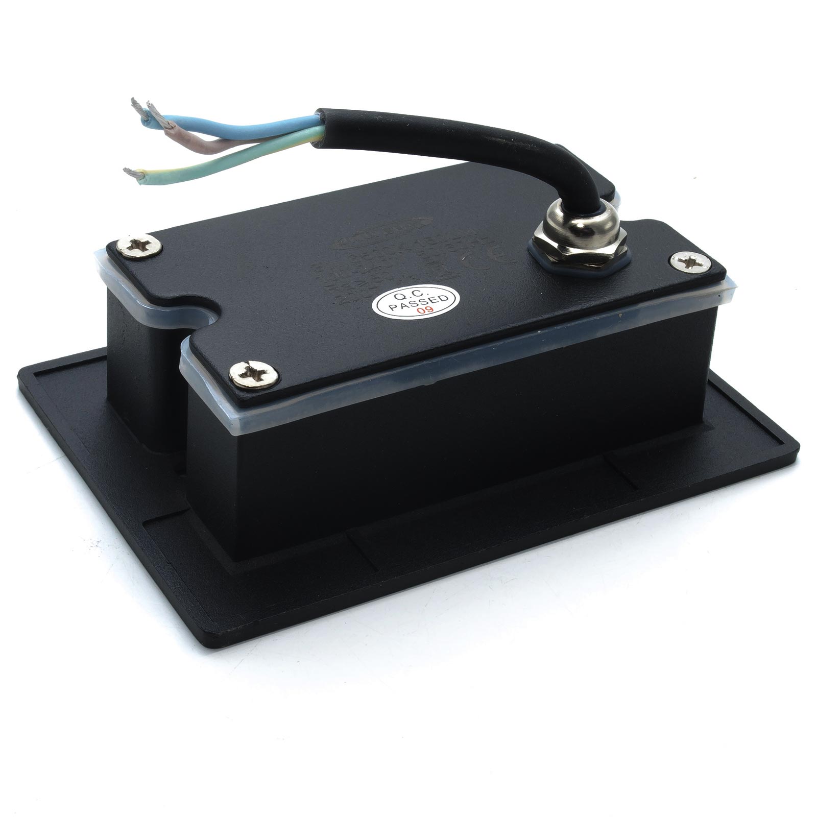 Faretto segnapassi IP65 LED 3W incasso scatola 503 scale giardino viale gradini 230V COLORE NERO LUCE LED CCT DA 3000K a 6000K - 7