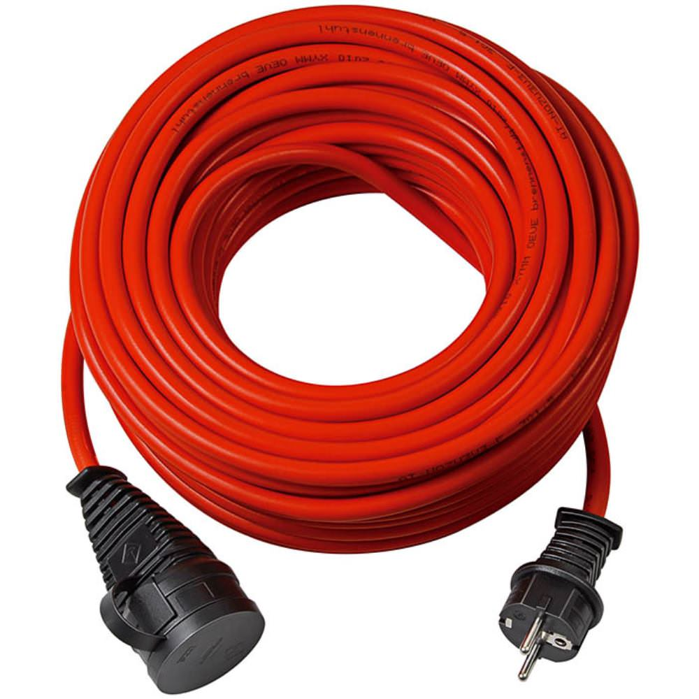 Cable de extensión BREMAXX IP 44 25M ??rojo en N05V3V | Leroy Merlin
