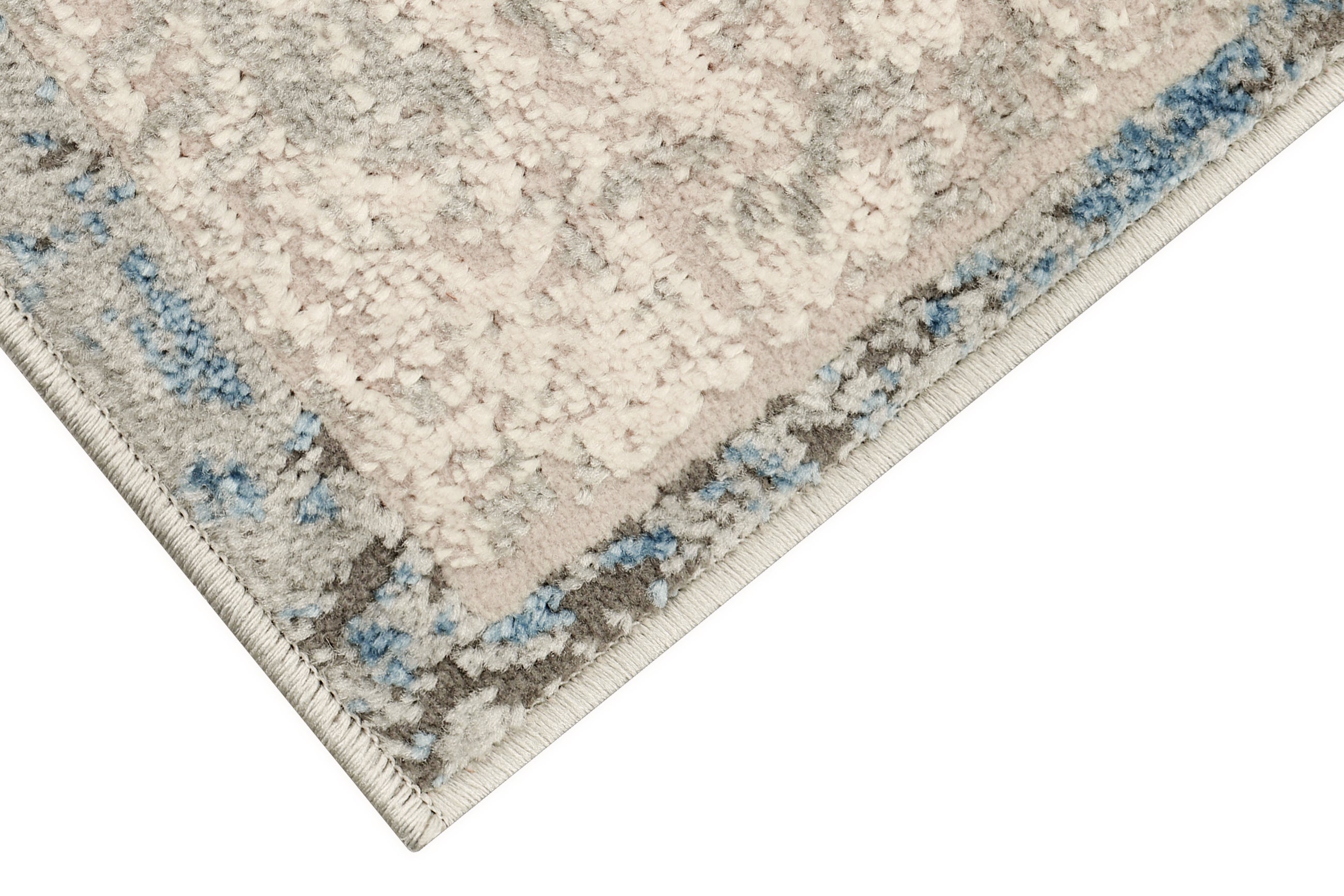 TAPISO Retro Tapis Poil Court Gris Bleu Brun Roux Moucheté Abstrait Salon Chambre OEKO-TEX Résistant 120 x 170 cm - 4