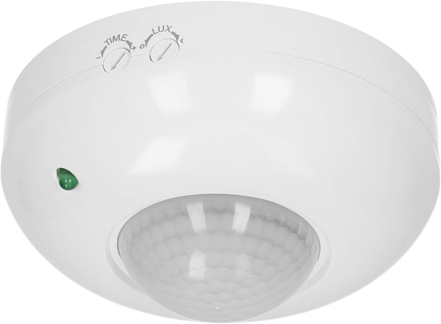 Czujnik ruchu LED 360° do LED, montowany na suficie, na podczerwień, montaż natynkowy (biały)