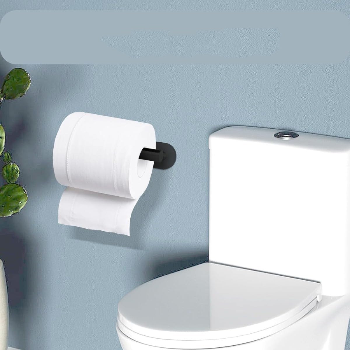 Porta Carta Igienica, Supporto Premium Senza Foratura, Porta Rotolo Di Carta Igienica A Parete In Acciaio Inossidabile Per Cucina E Bagno, Nero | Leroy Merlin