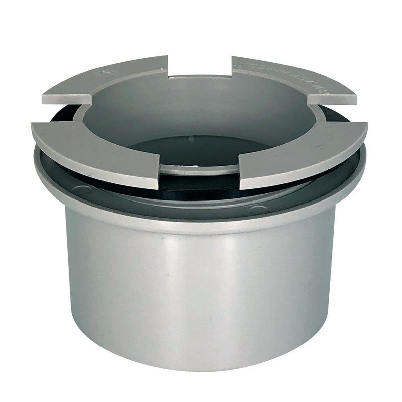 Naissance gouttière à fond plat pour descente Ø80 - Fitt - Gris - PVC - 2