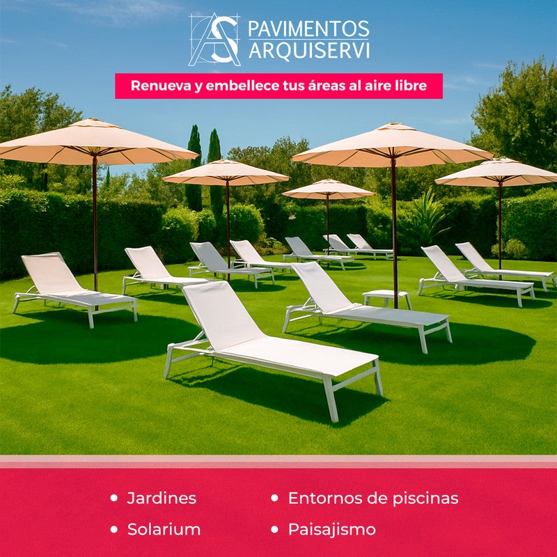 Arquiservi - Relva artificial Manaslú 40mm / Rolo 2 x 30m (60m²) Alta Densidade, Resistente UV, Fácil Instalação para Jardim, Terraço e Piscina - 7