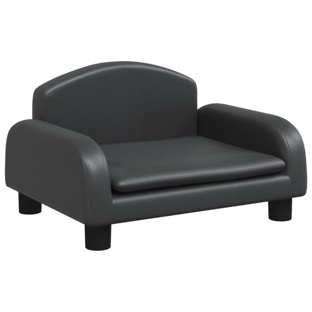 Maison Exclusive - Canapé pour enfants noir 50x40x30 cm similicuir - 2