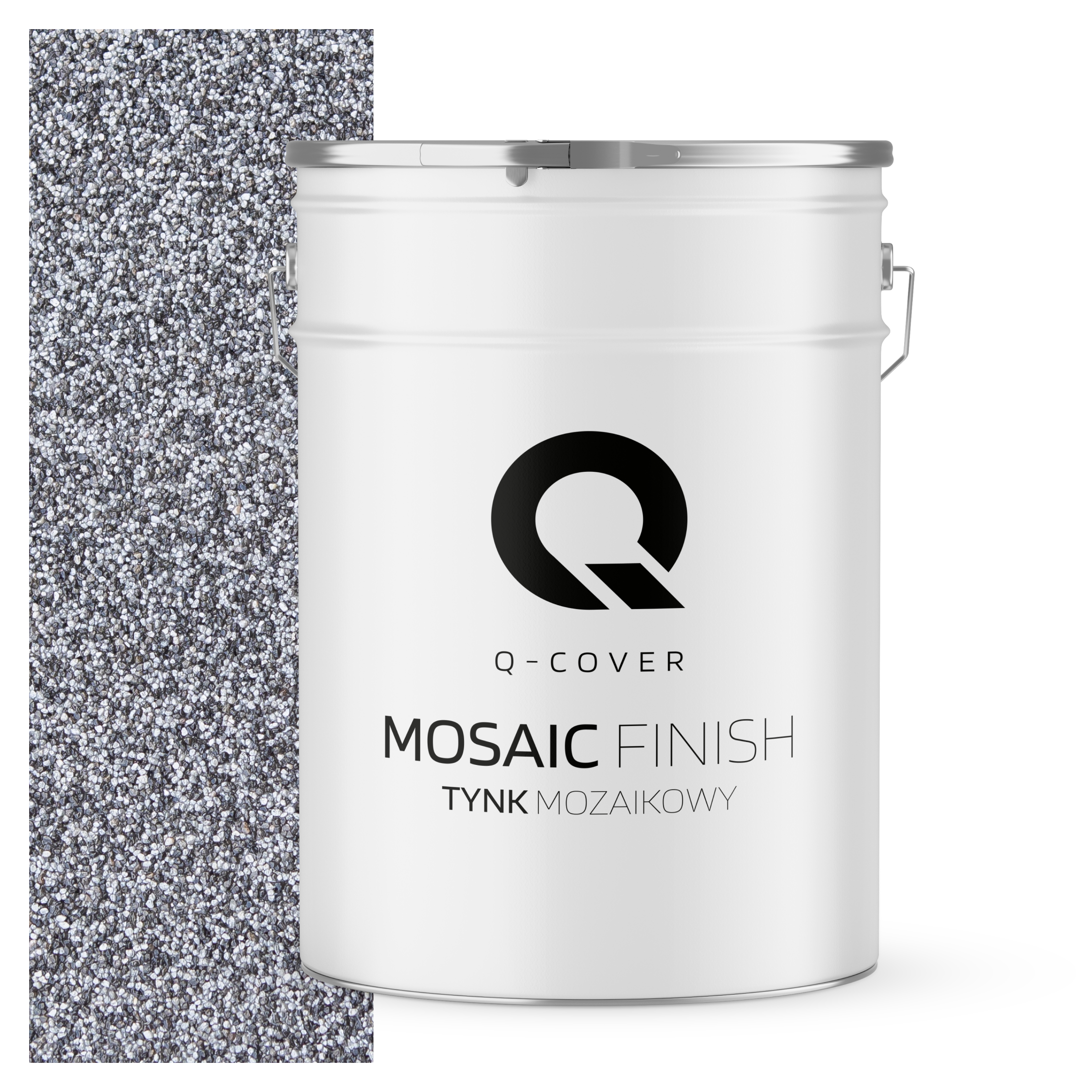 Tynk Mozaikowy Q-Cover Czarno-srebrny M13 25KG