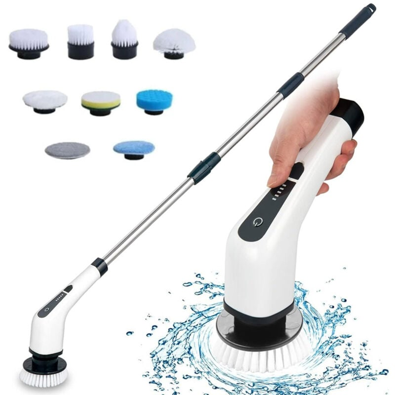 Cepillo de limpieza eléctrico inalámbrico, cepillo de limpieza