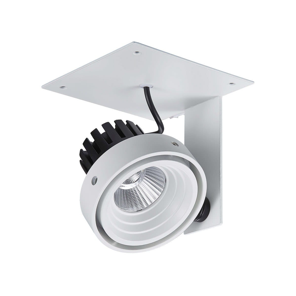 Oprawa stropowa sufitowa wpuszczana Patrizio biała LED 12W 4000K 980lm wym: 10,5 x 11 x 11 cm okrągła Italux