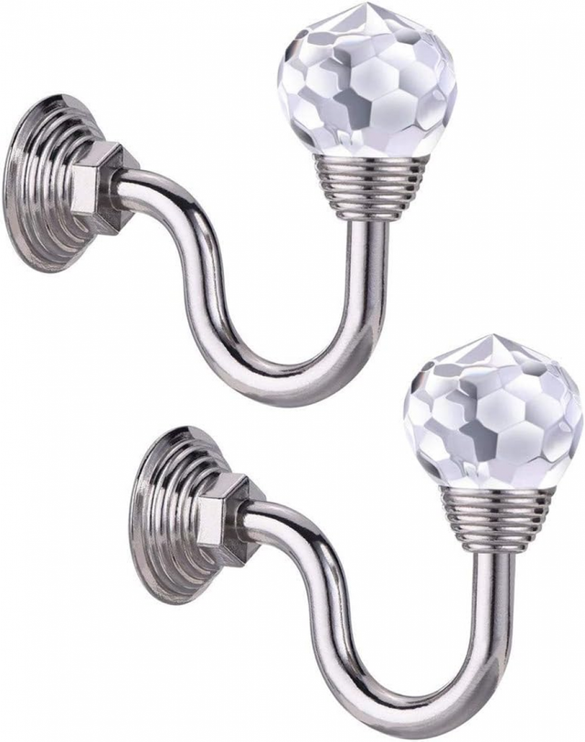 10 ganci appendiabiti doppi resistenti con viti, ganci da parete