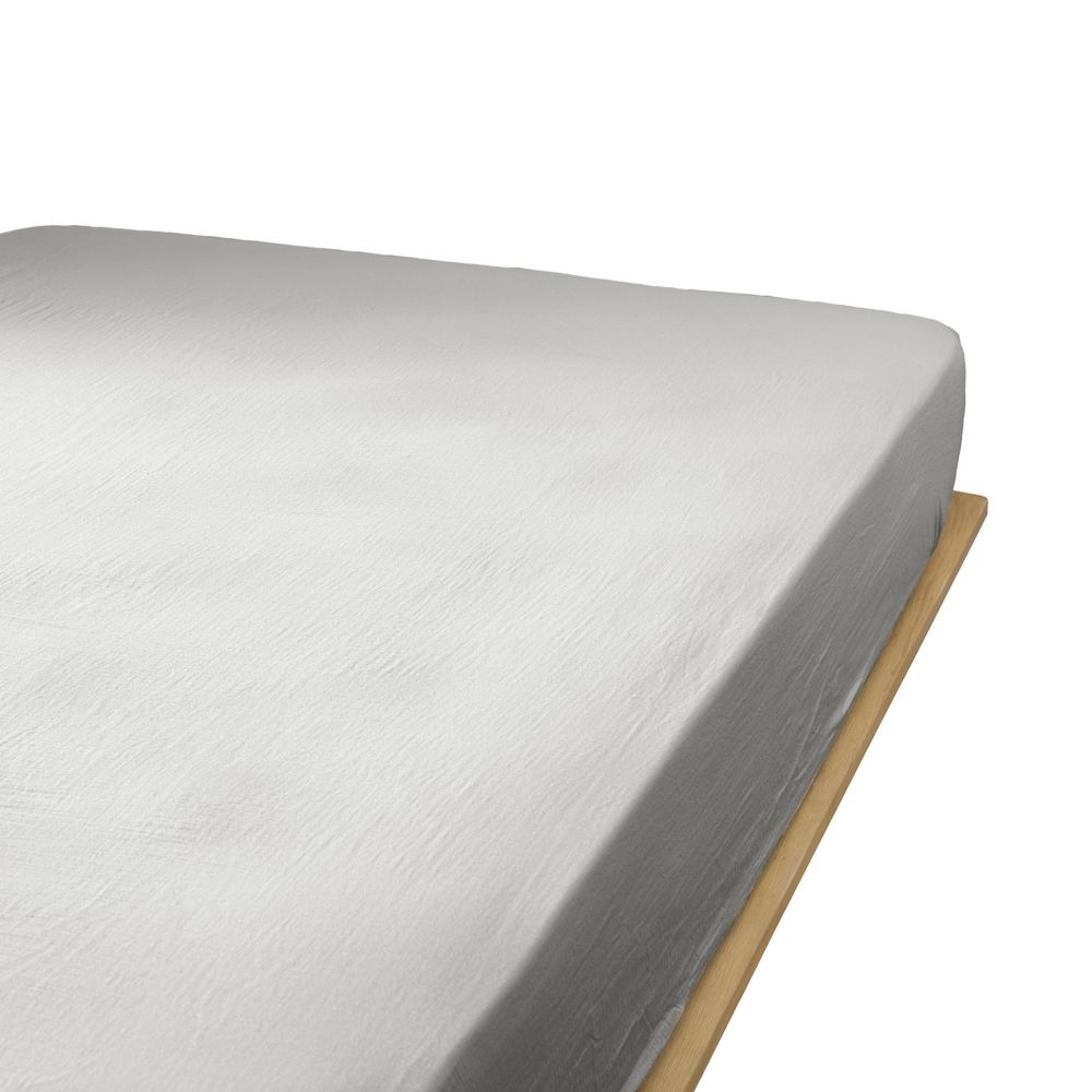 Drap housse 160x200 cm en Gaze de coton Nuage - 2