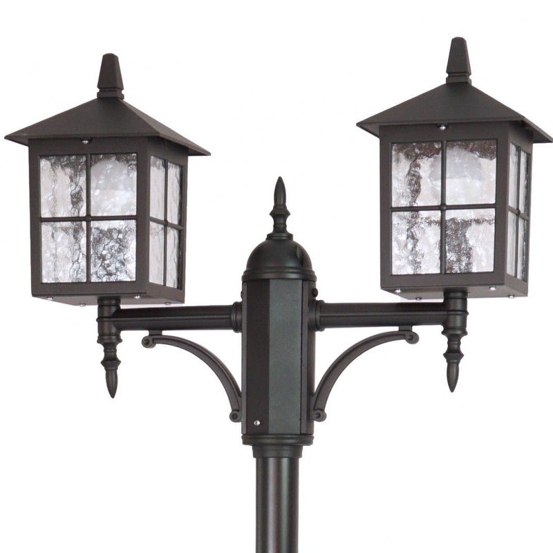 Latarnia ogrodowa Wenecja czarna 2xE27x60W IP43 wym: 280 x 64 x 19 cm aluminium SU-MA