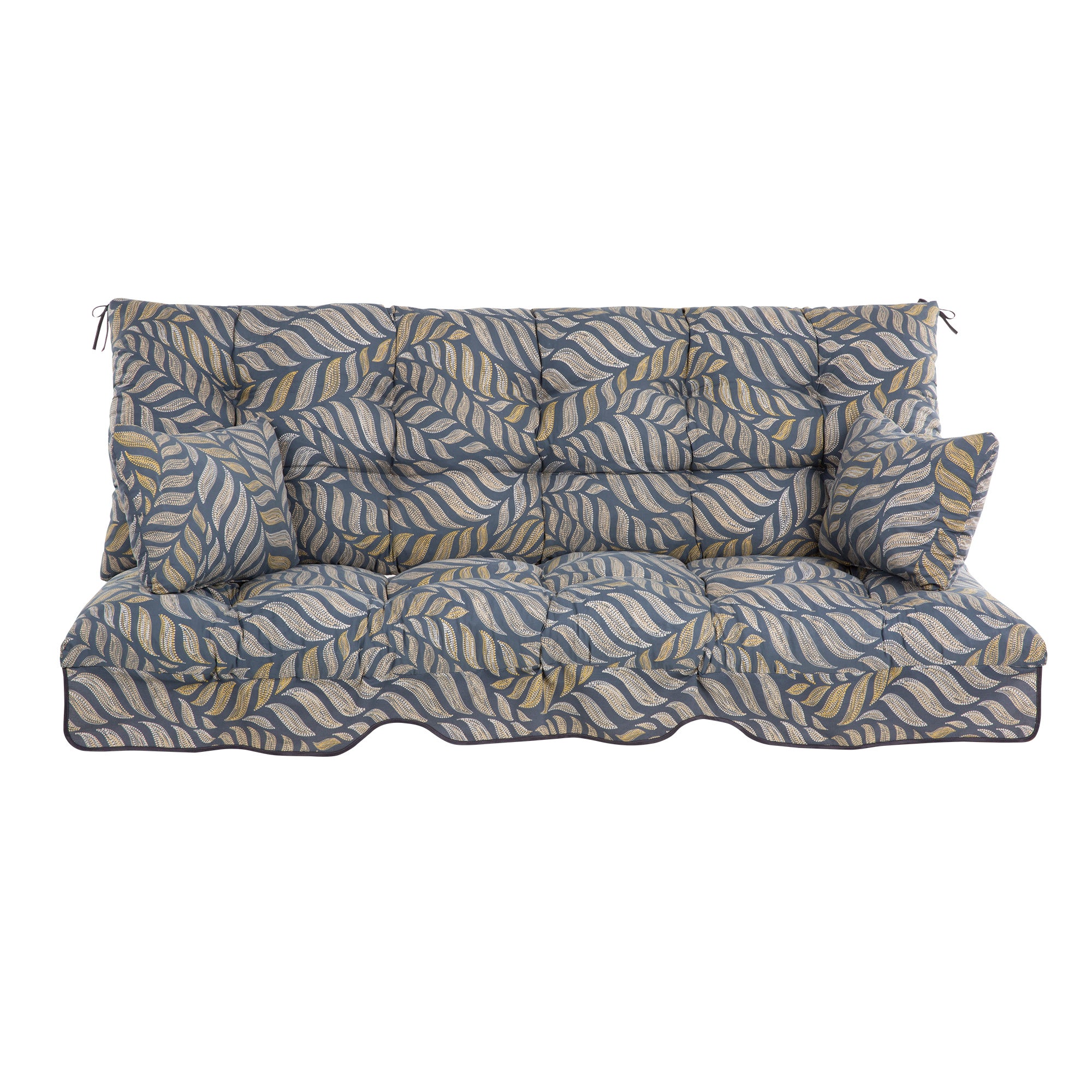 Poduszki na huśtawkę 170 cm Ravenna motyw liści w stonowanych kolorach Patio