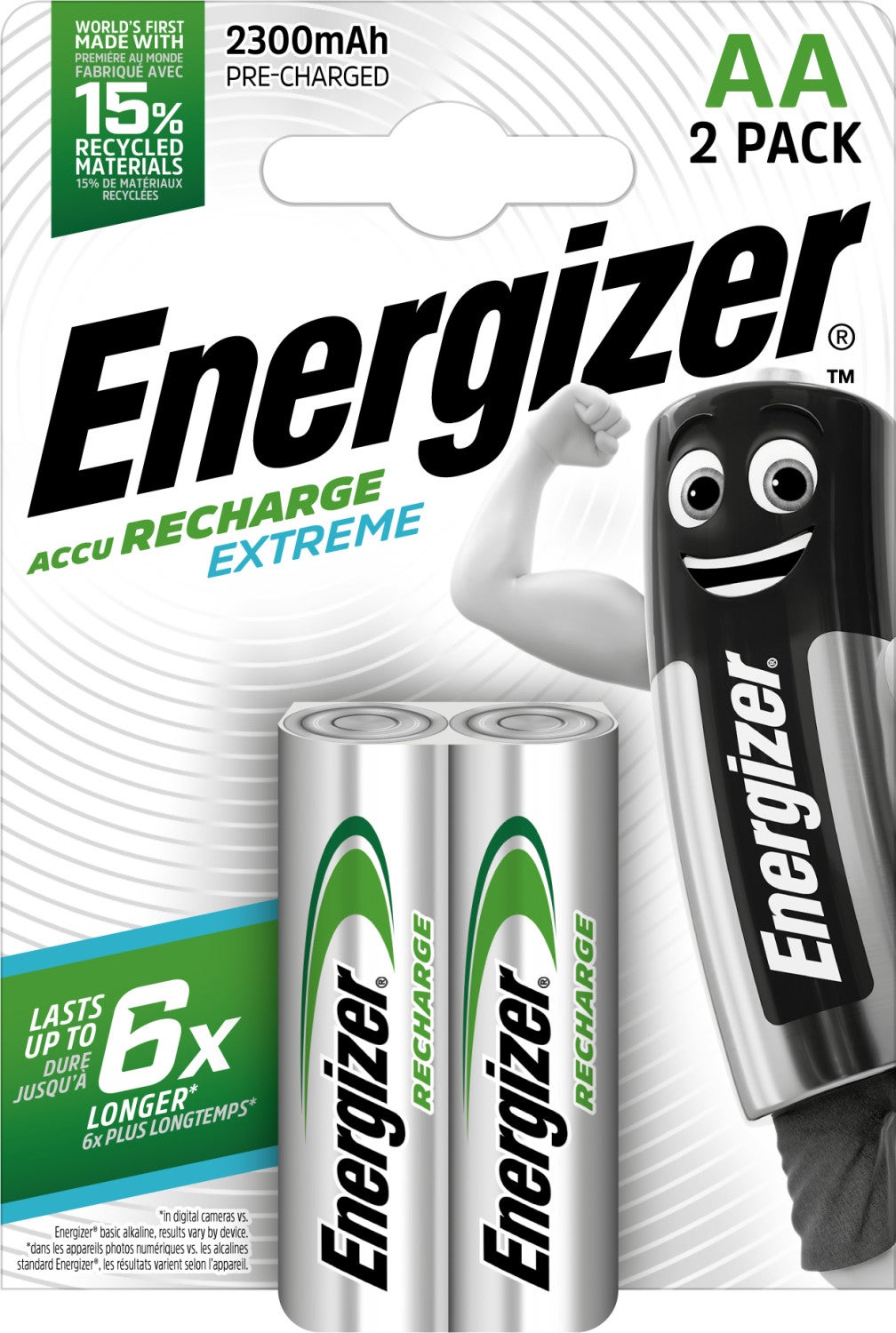 Energizer Accu Recharge Extreme 2300 AA BP2 Batterie rechargeable Hybrides nickel-métal (NiMH) - 2