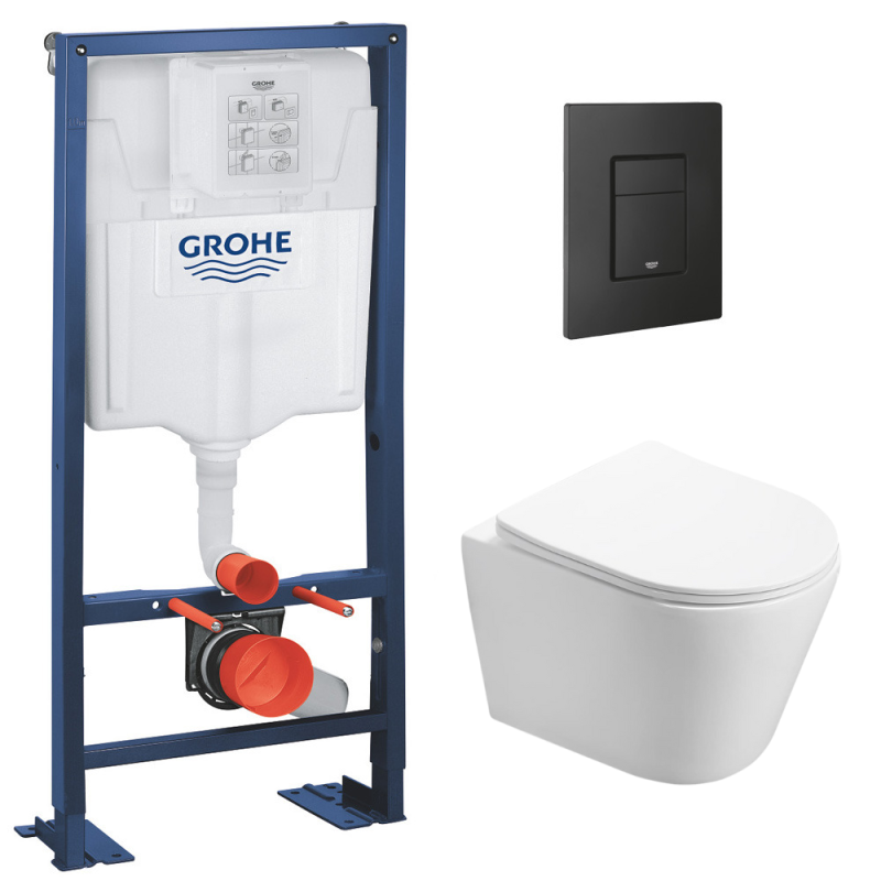 Pack WC Bâti autoportant + WC Swiss Aqua Technologies Infinitio sans ...