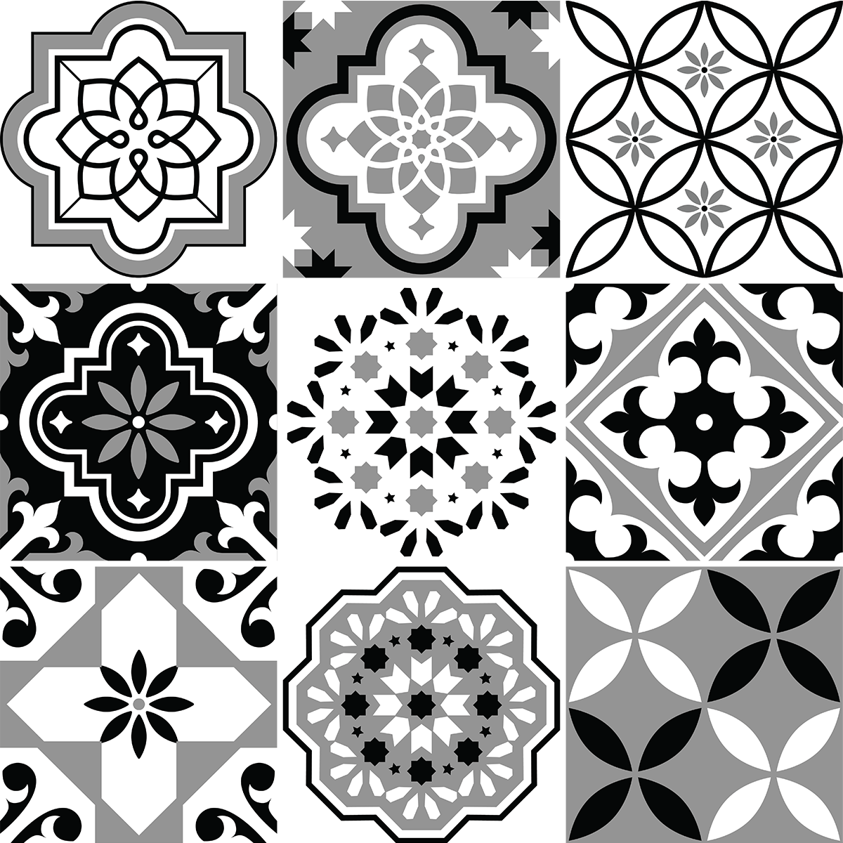 9 adesivi piastrelle azulejos conreza - Sticker adesivo - adesivi murali - 9stickers15x15cm - 2