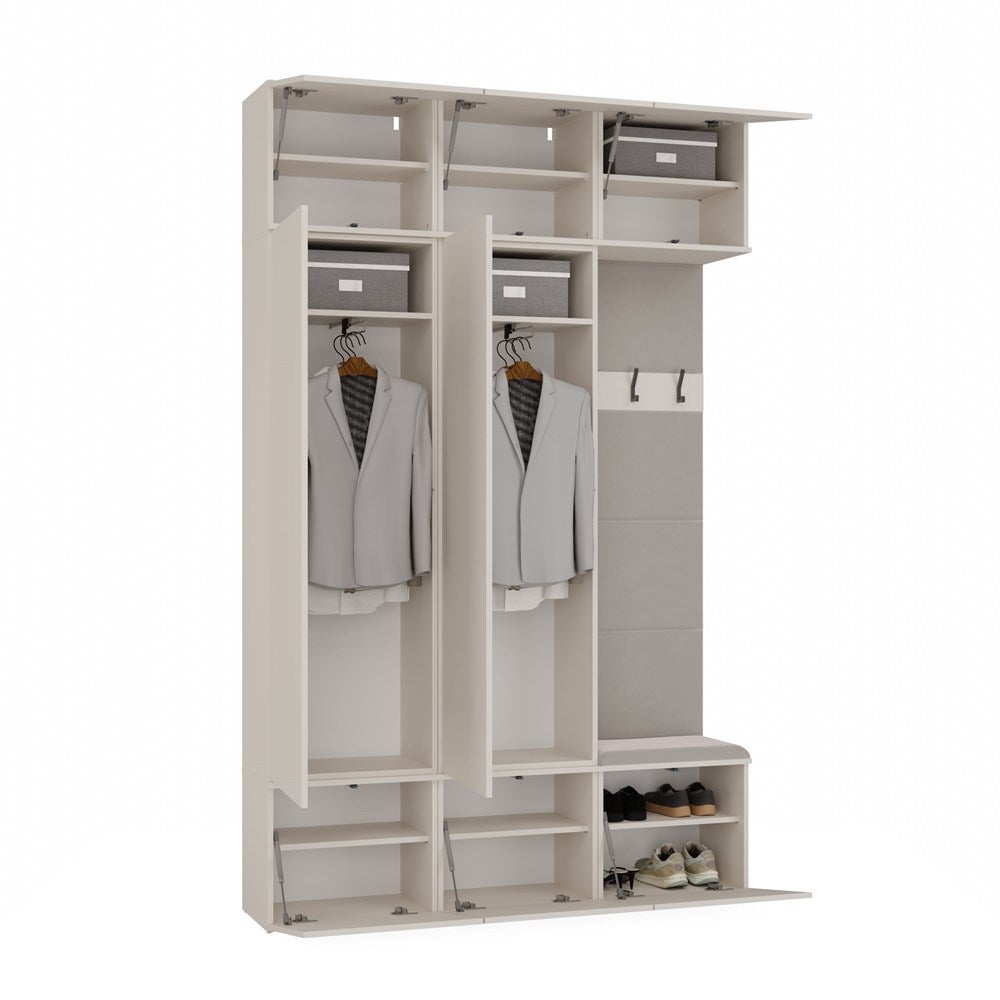 Armoire, cachemire / beige, 150 x 238 x 35 cm - 2