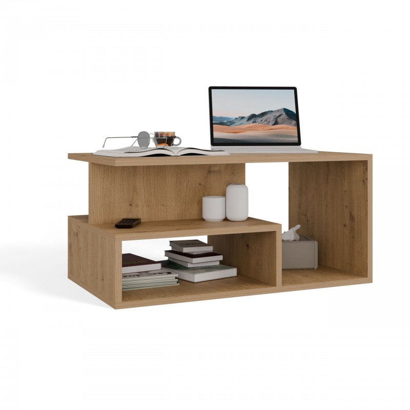 Stolik Kawowy Topeshop Ława Prima Dąb Artisan 51x90x43 cm 1 szt.