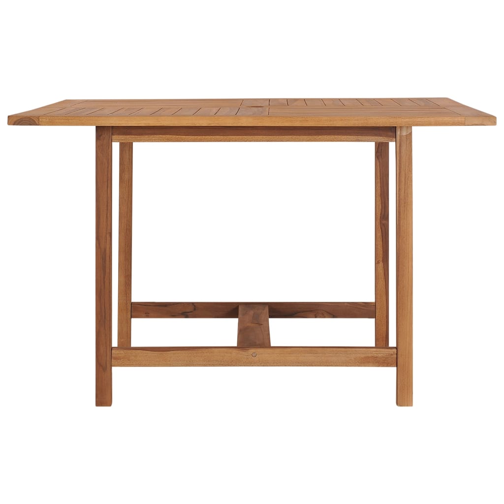 Table à manger de jardin rectangulaire en bois Marron 4 places - 3