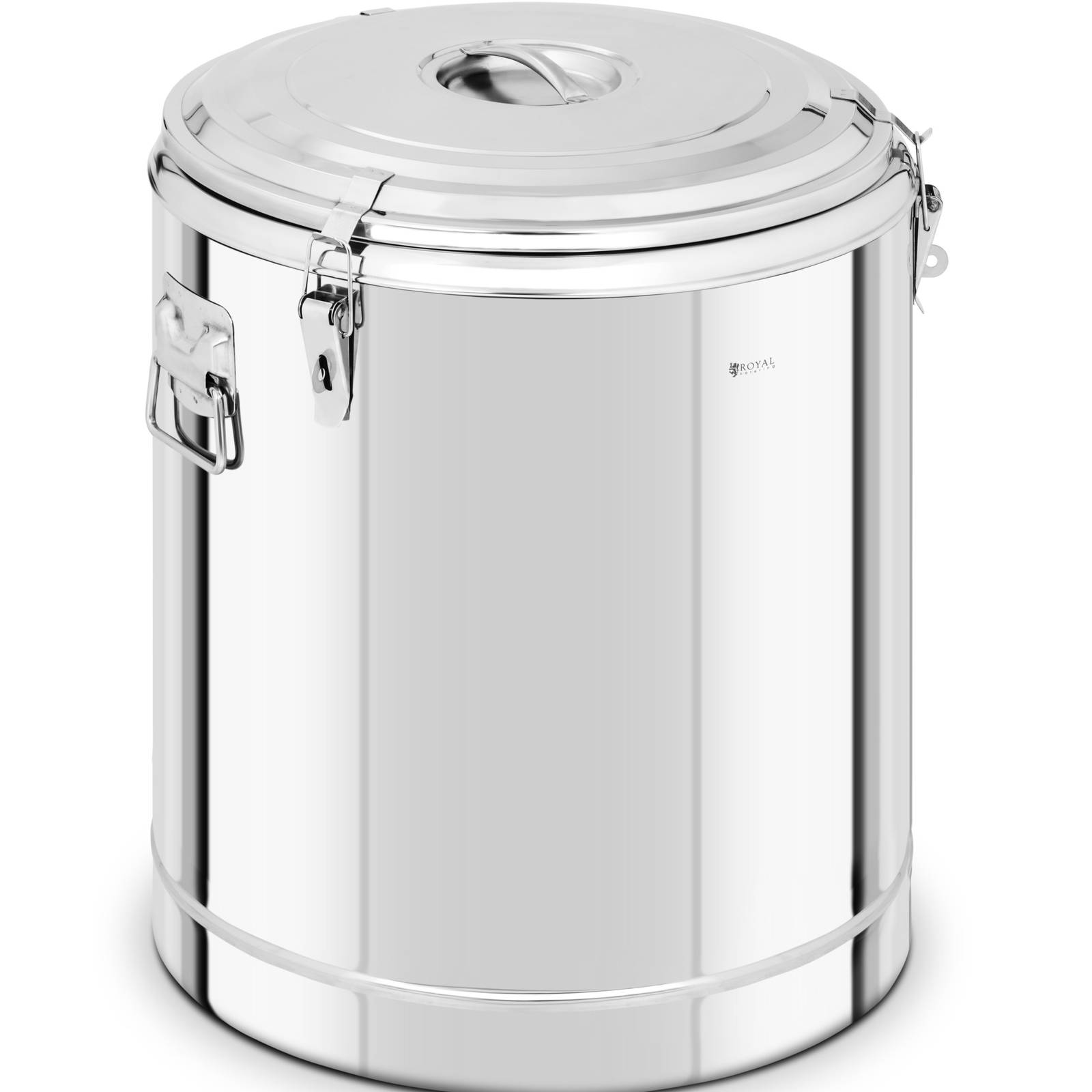 Contenitore Portapranzo Termico A 2 Strati In Acciaio Inox, Impilabile E A Prova Di Perdite, Con Manico E Valvola Di Sfiato, Verde, 14x14x13 Cm - 2