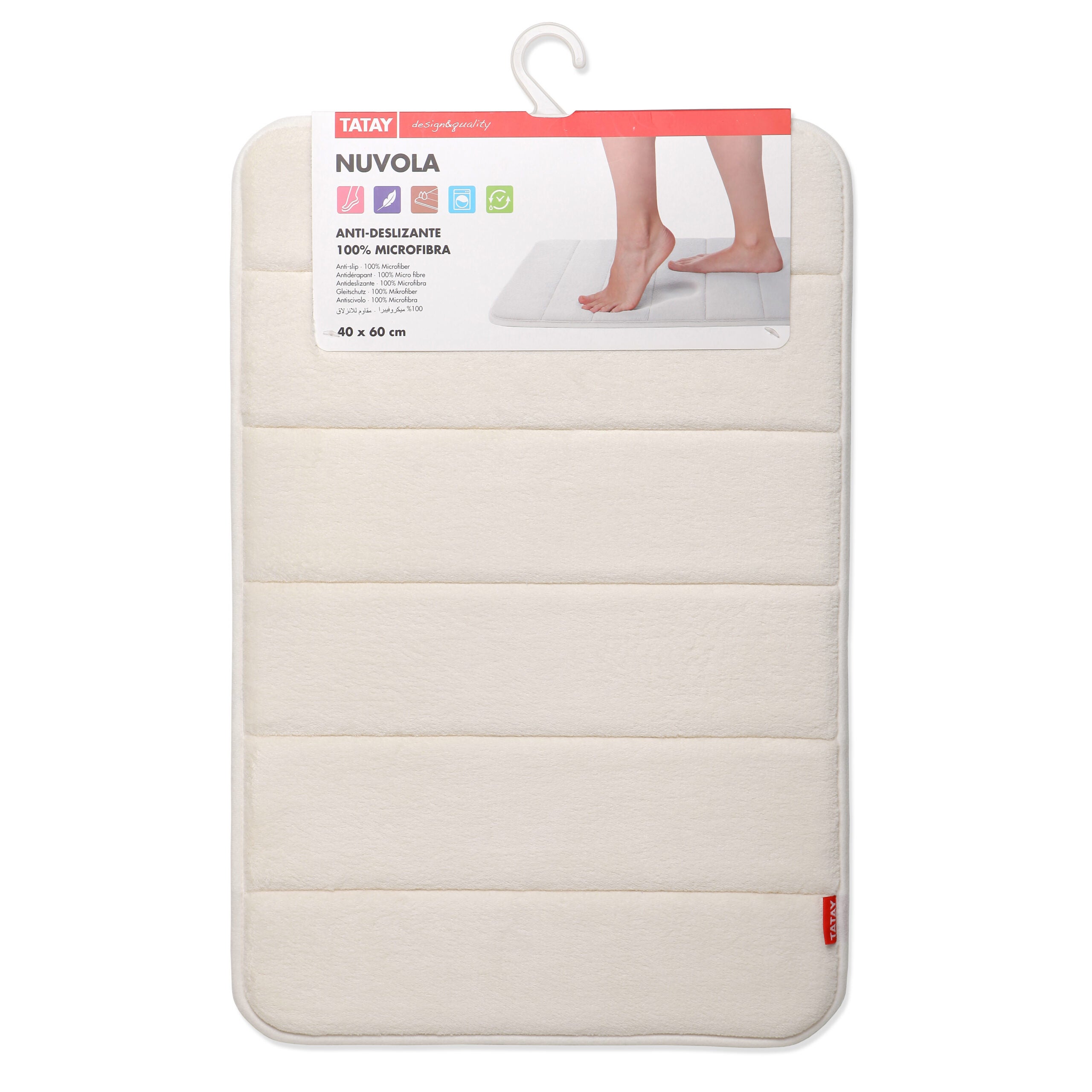 ALFOMBRA BAÑO MICROFIBRA BLANC - 2