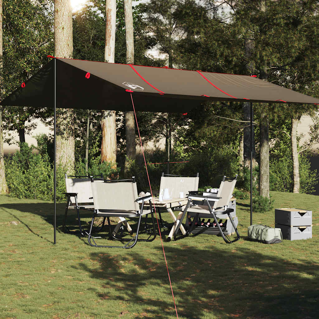 Bâche De Camping Impermeable 3x3m PU 10000mm - Auvent Hamac Tente Randonnée Abri Portable Robuste