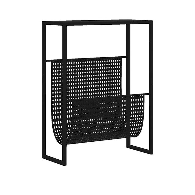 Porte-revue Noir 35x15x45 cm Acier vidaXL