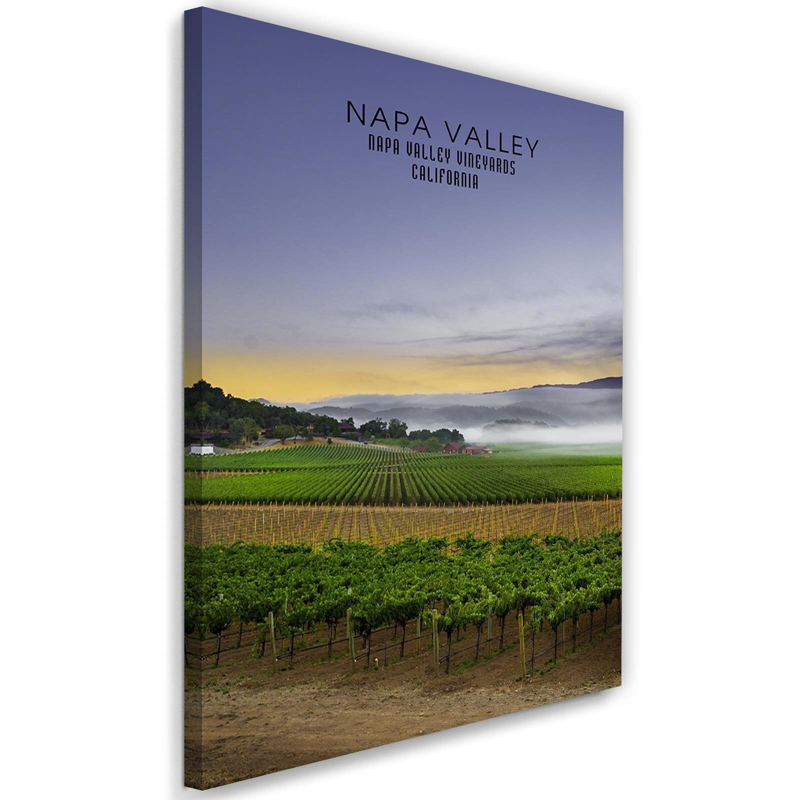 Obraz na płótnie, Napa Valley o świcie 80x120