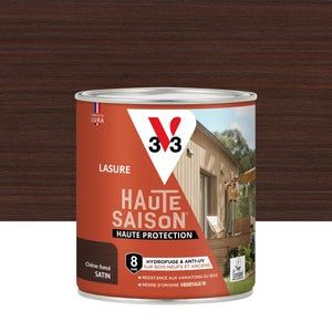Lasure Bois Addict Teinte Chêne Clair 2.5L – Satin Glycéro, Haute Résistance Pour Vos Meubles