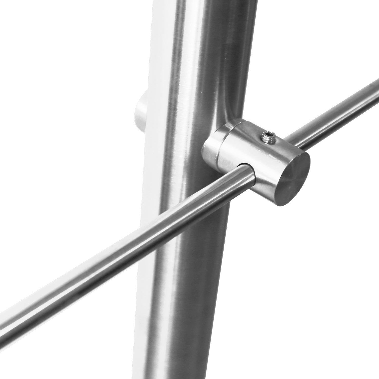 Garde-corps d'escalier inox 120 cm avec 4 lisses, inclinaison réglable, installation simple, usage intérieur extérieur - 8