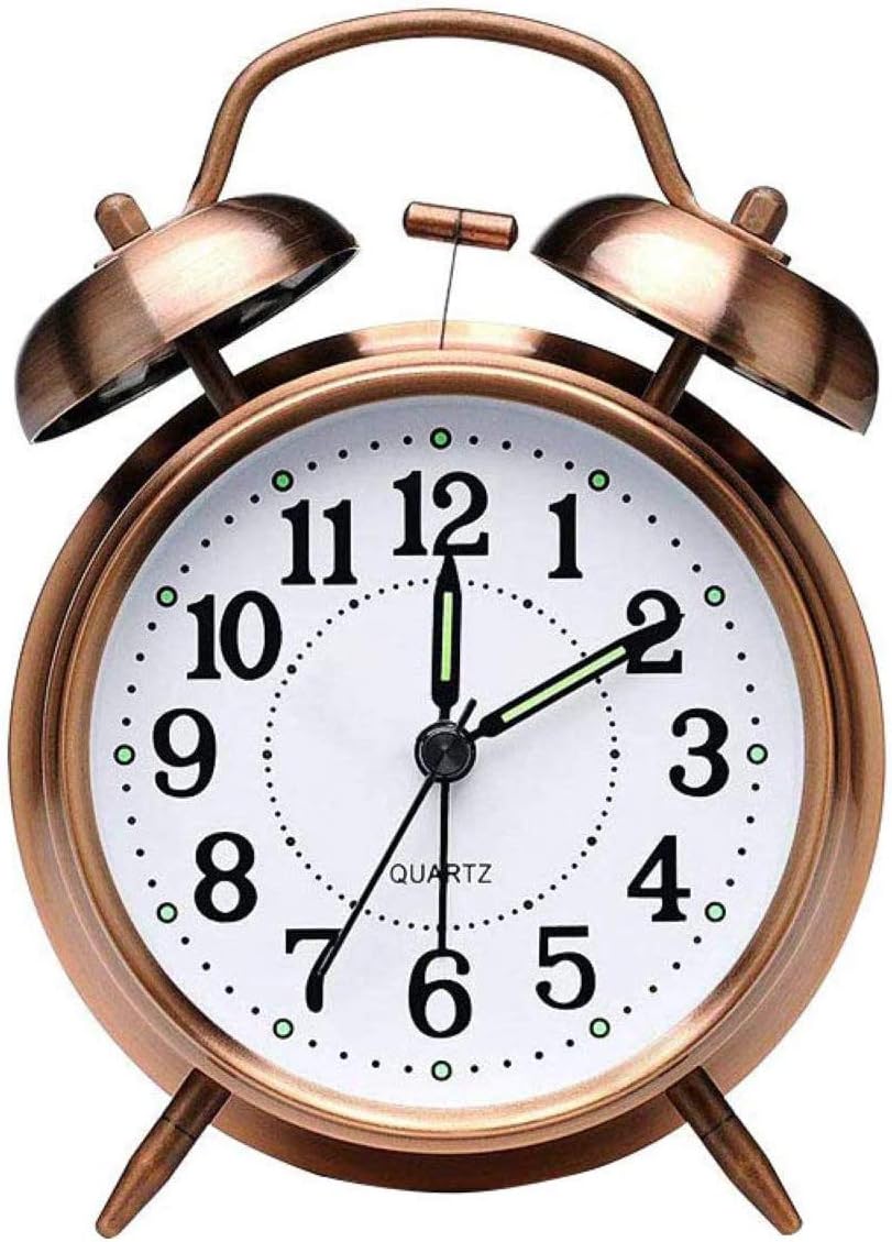 OROLOGIO DA COMODINO compatto al quarzo luce notturna senza zecca suono