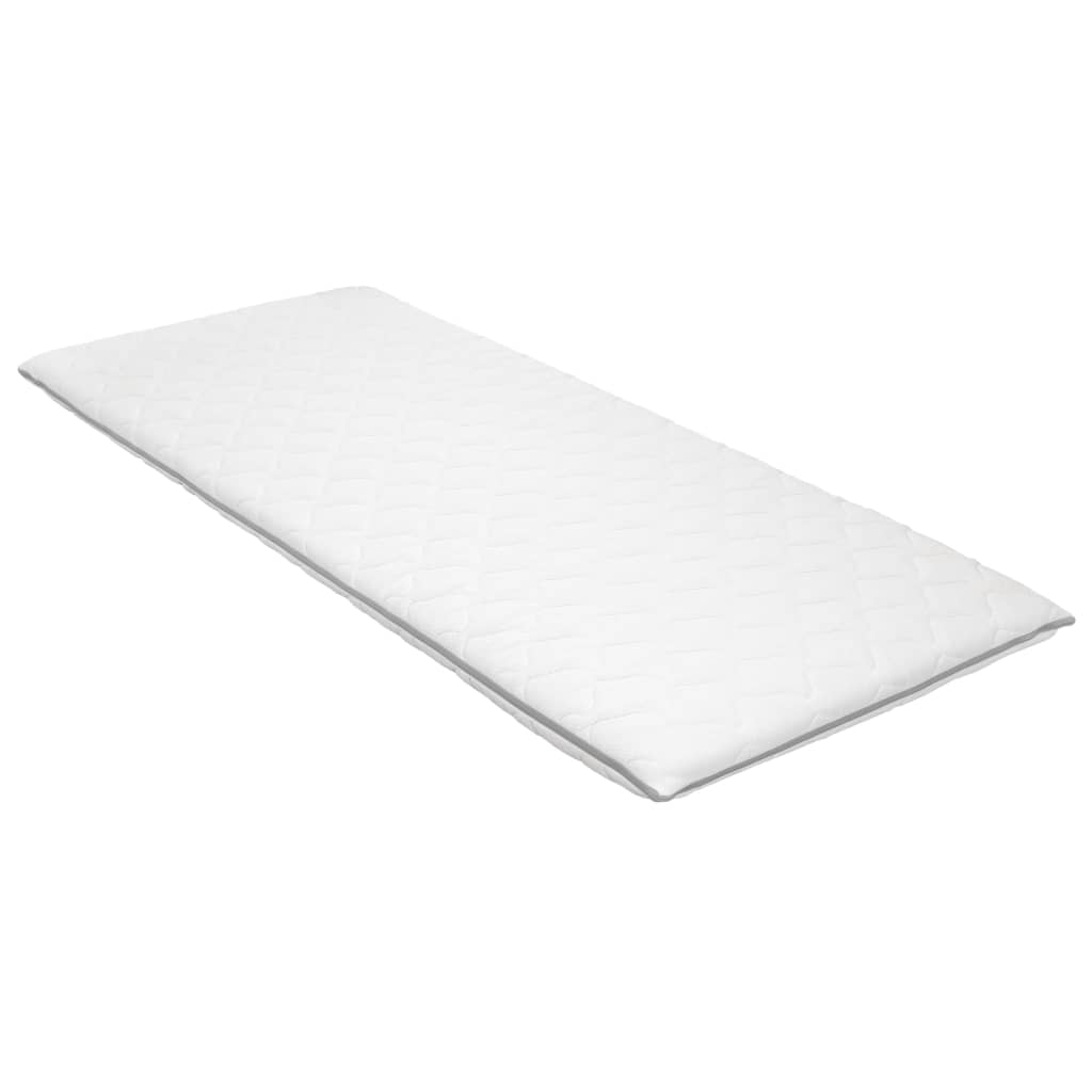 Coprimaterasso Memory Foam 80x200 Cm - Spesso 5 Cm, Traspirante E Lavabile, Con Cinghie Angolari