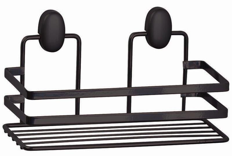 Etajera baie Cover Black, 1 polita, negru