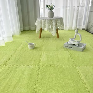 Tapis Puzzle Mousse Relaxdays Motif Fleurs – 9 Pièces 91,5x91,5 Cm, Doux Et Sans BPA Pour Bébés !