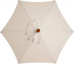 Tettuccio di ricambio for ombrellone 3 m 6/8 stecche, tettuccio for, copertura superiore for da giardino for, patio, cortile, spiaggia, piscina, tavolo mercato(Brown,6 ribs