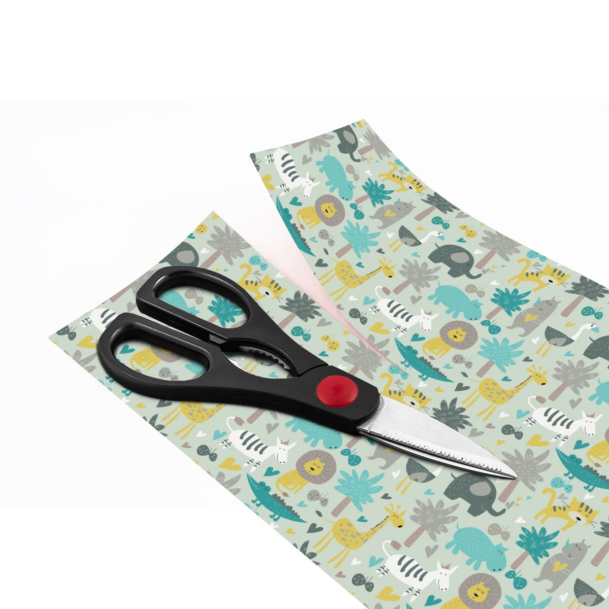 Pegatina muebles para niños animales de la sabana - adhesivo de pared - revestimiento sticker mural decorativo - 60x90cm - 4