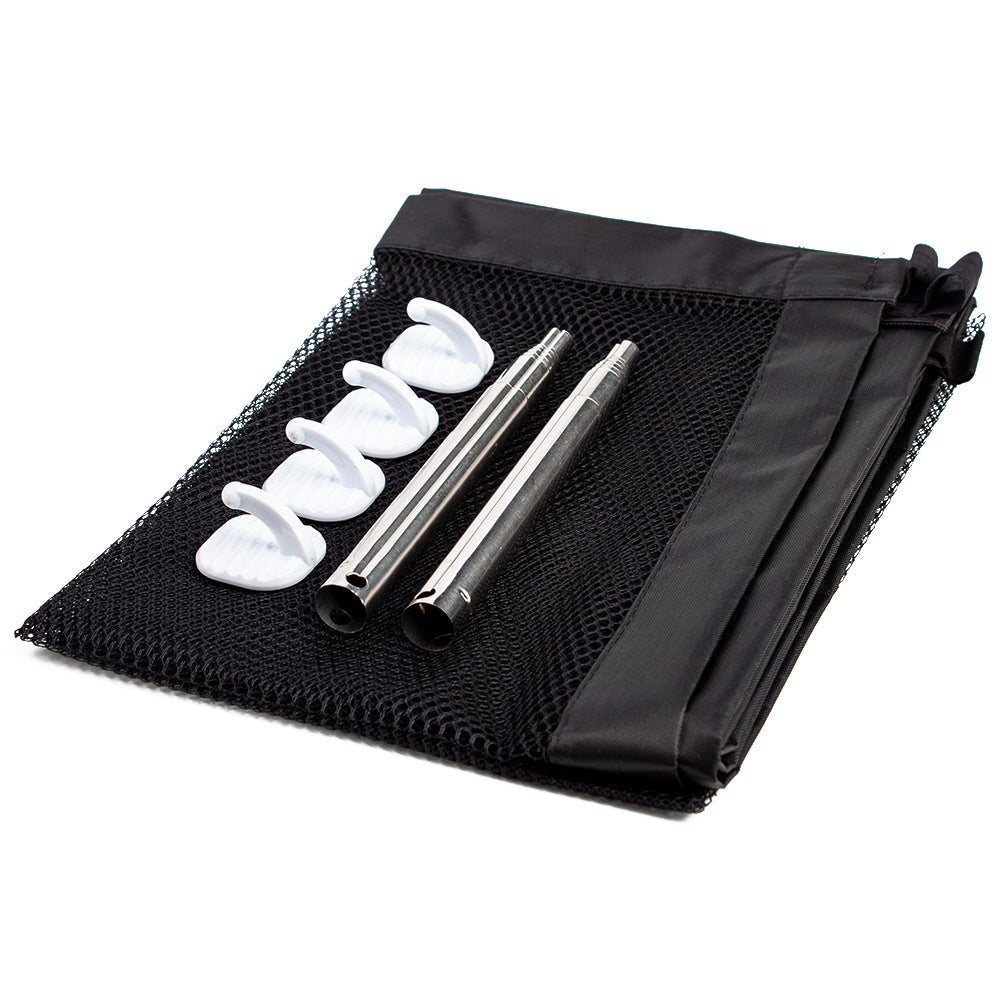 Cancelletto di sicurezza per animali domestici e bambini - Adatto alle scale - Con 4 ganci - 100 x 72 cm - Nero - 6