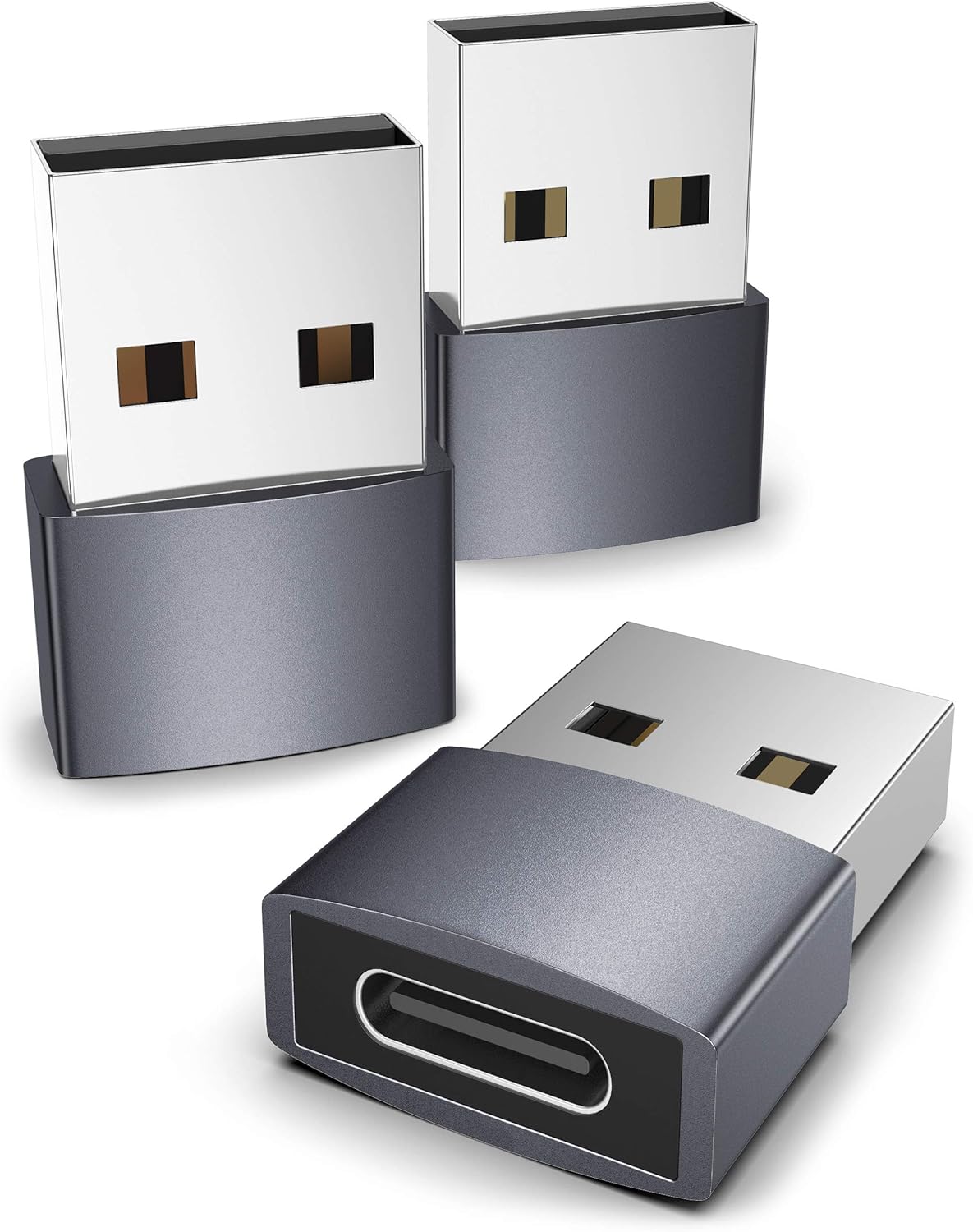 Sztuki szarych adapterów USB C do USB kompatybilnych z iPhone 13 12 Pro Max iPad Air 6 Apple Watch Series 7 AirPods 3 Samsung Galaxy