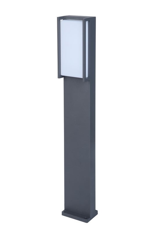 Lampa ogrodowa stojąca Qubo antracytowa LED 18W 3000K 1100lm IP54 wym: 75 x 9,2 x 11 cm aluminium Lutec