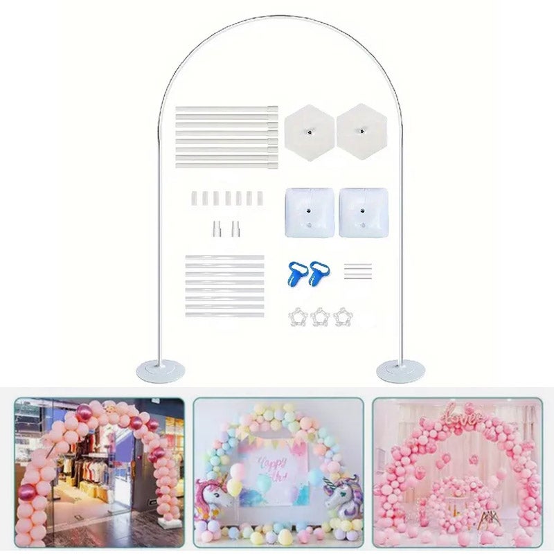 Hawue  Arco De Boda De 2,4 M Con Diseño De Anillo Para Patio Exterior, Ideal Para Decoración De Fiestas, Ceremonias Y Eventos. , Leroy Merlin