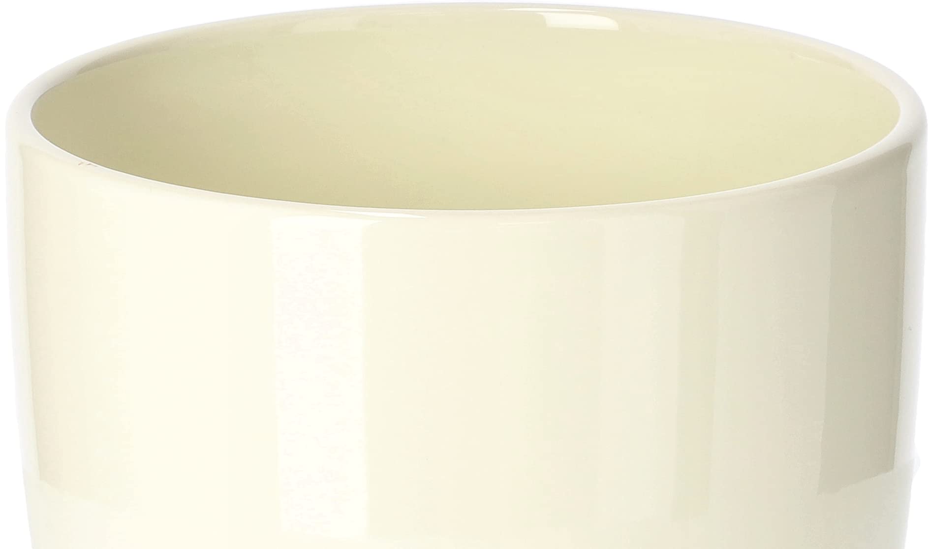 Zestaw 2x donica doniczka podstawka ø20 ceramiczna szkliwiona kwiaty biała - KOTARBAU - 5