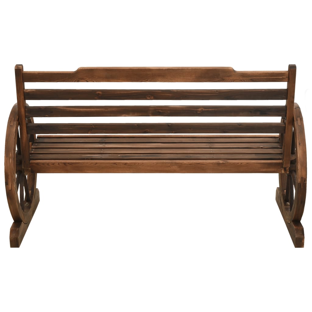 Panca da giardino arredo da giardino per terrazza 112 x 61 x 78 cm in legno massello di abete 02_0011176 - 4