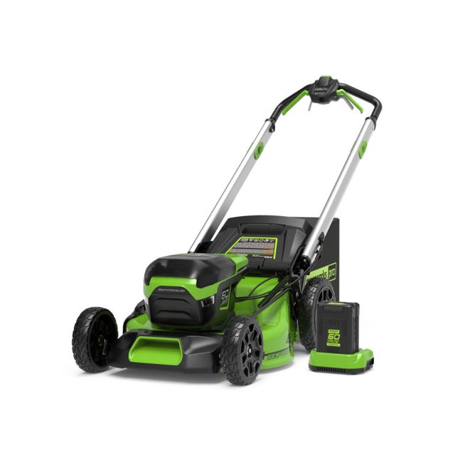 Tondeuse à gazon tractée Brushless 46cm 60V GREENWORKS - Batterie 4,0Ah - Chargeur - GD60LM46SPK4