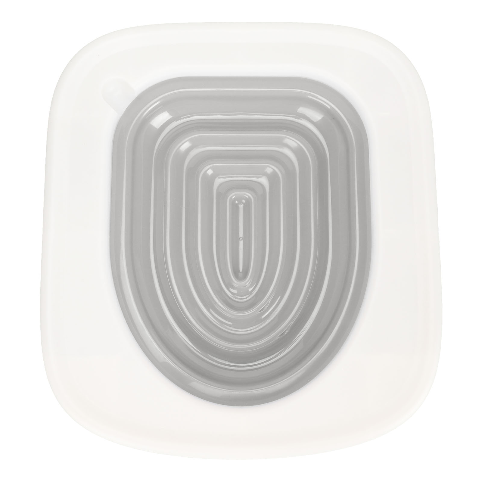 Kit de entrenamiento para gatos ABS 36,5x32,5x12cm Asiento tipo inodoro Fácil limpieza para gatitos Gris – ComfortXL - 7