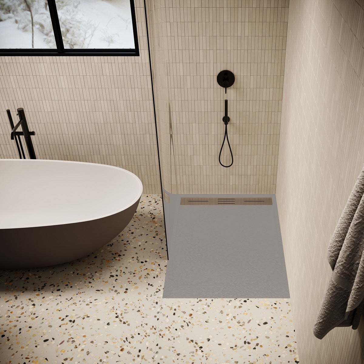 Receveur de douche 90 x 120 cm extra plat LUCIA en SoliCast® surface — free download