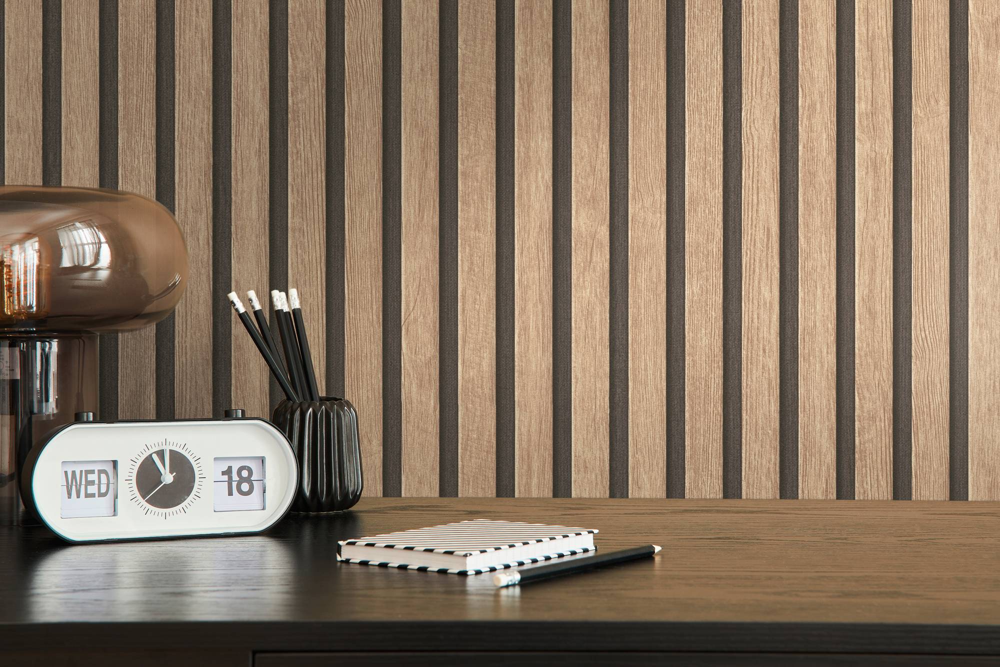 Papier peint vinyle sur intissé Lessivable et brossable Effet Tasseaux Collection Pintwalls 2 L.10.05 x l.0.53 m. - Réf. AS-391091 - 6