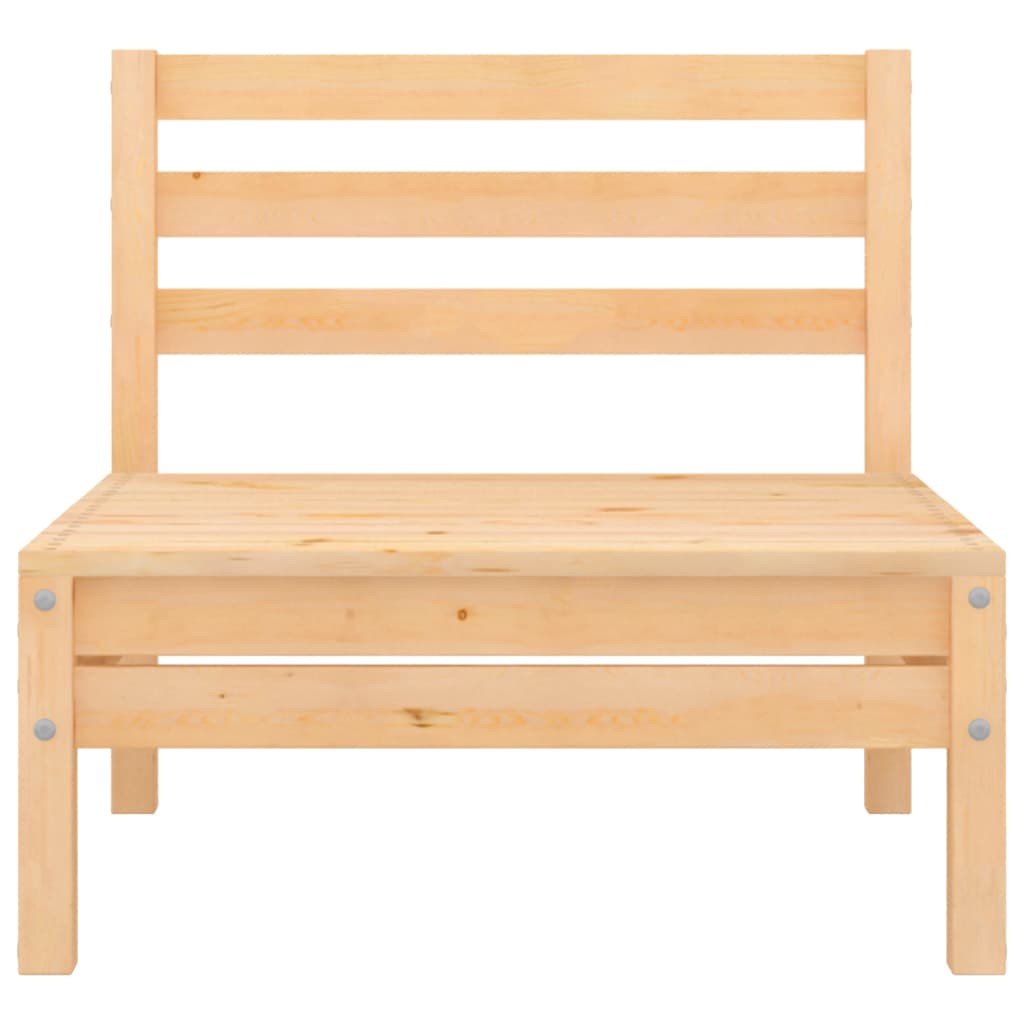 Salon bas de jardin en Bois Marron 4 personnes - 7