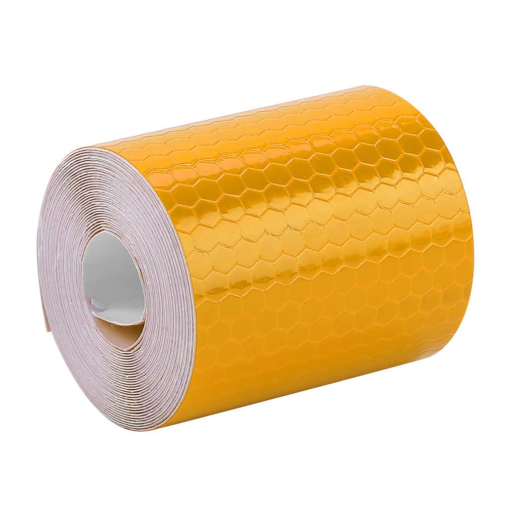 Rolka taśmy odblaskowej bezpieczeństwa 5 cm x 3 m do przyczep, samochodów, rowerów (pomarańczowa)