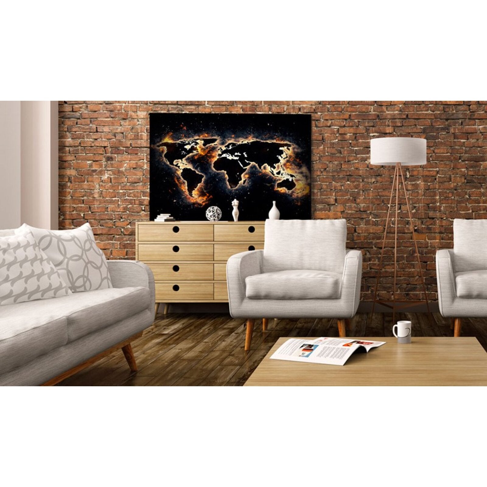 Tableau monde de feu - 120 x 80 cm - 2